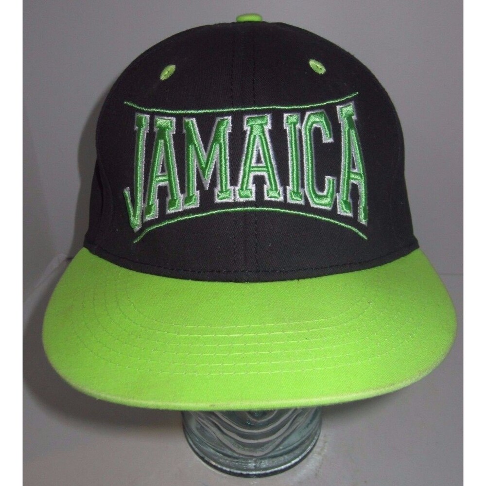 Jamaica Neon Green Hat Cap - Snapback - TBL Headwear